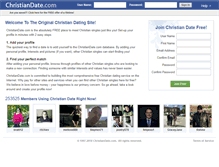 Tablet Screenshot of christiandate.com